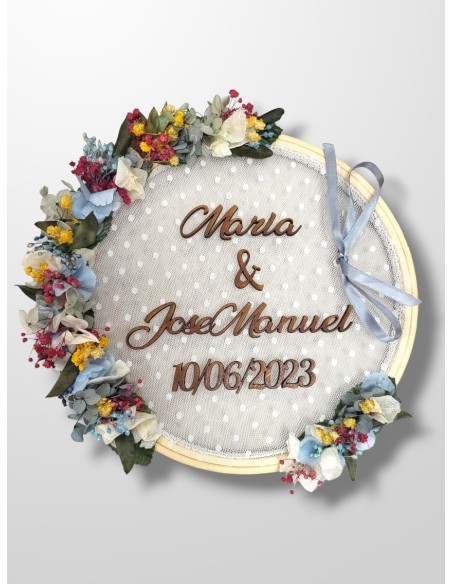 Bastidor porta alianzas personalizado