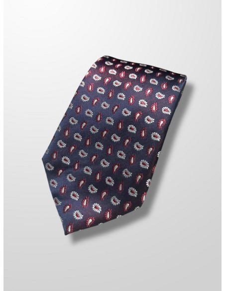 Corbata azul gotas