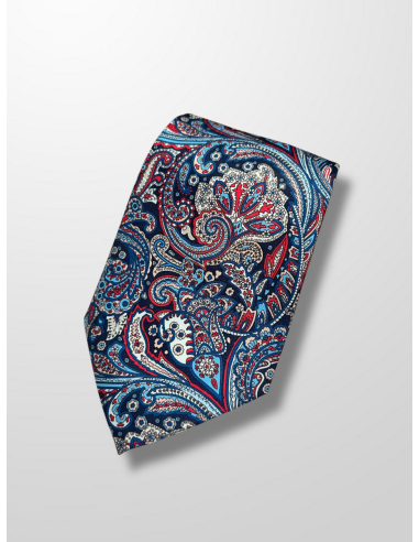 Corbata azul cachemir