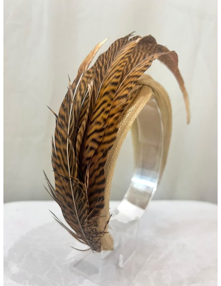 Alquilar diadema Beige faisan
