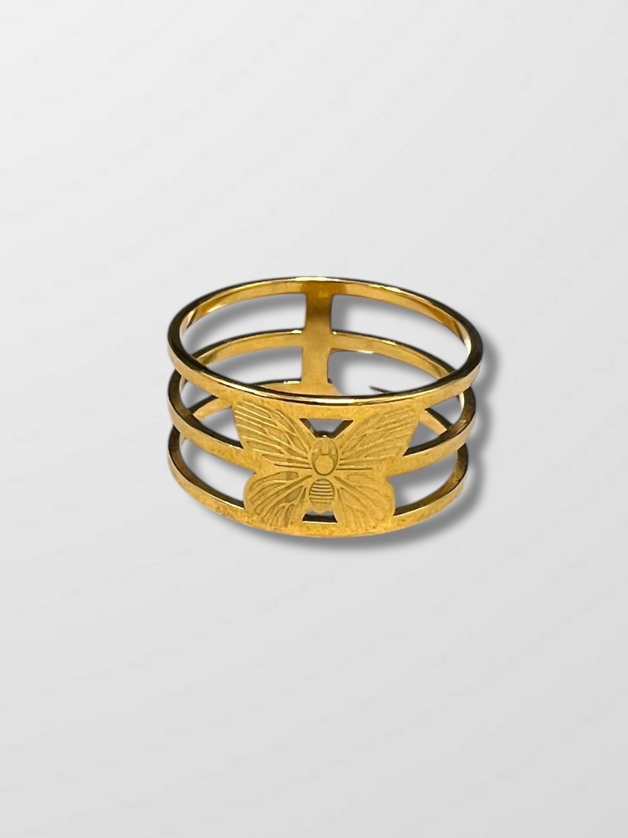 Anillo para mantoncillo mariposa peque