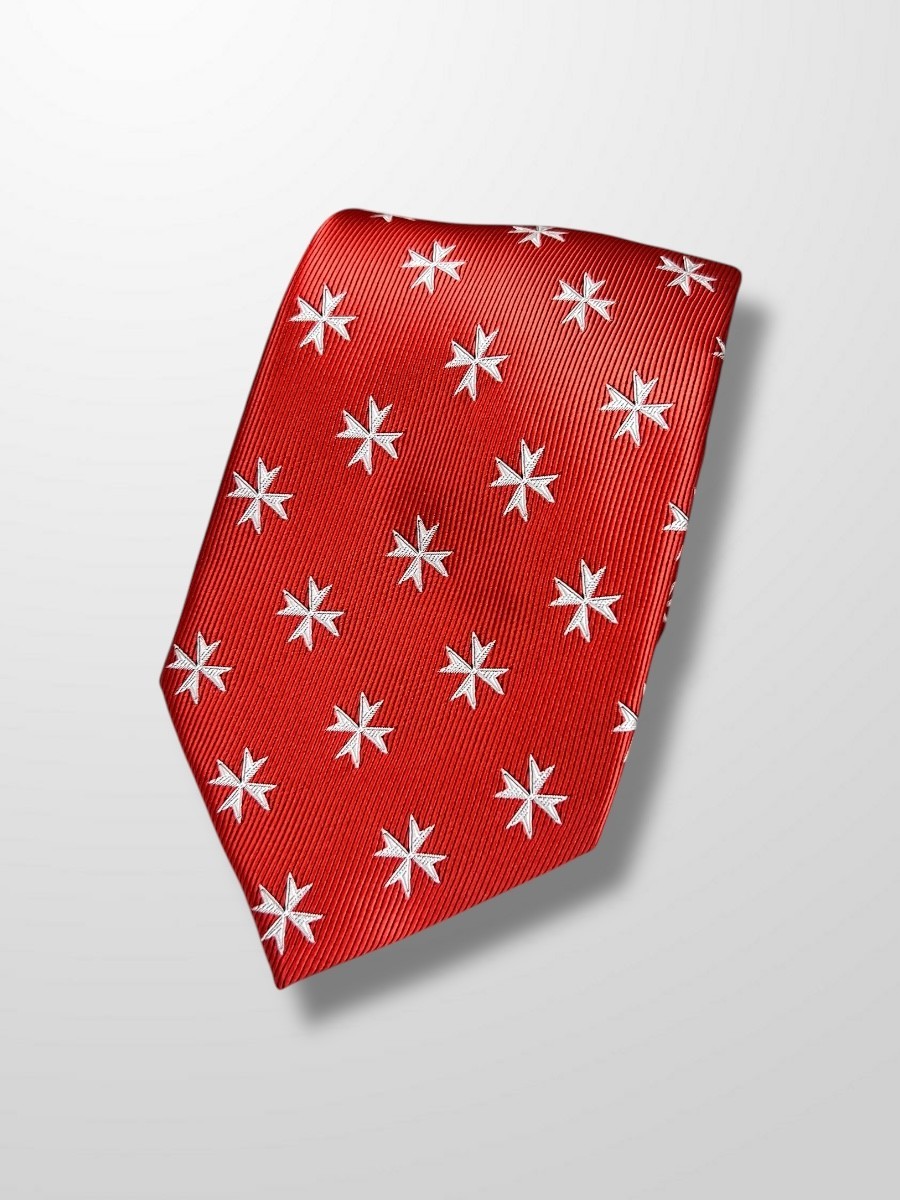 Corbata roja con cruz de San Juan