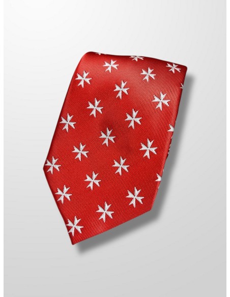 Corbata roja con cruz de San Juan