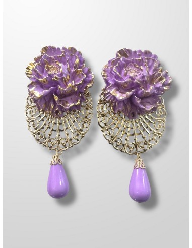 Pendientes Rosetón