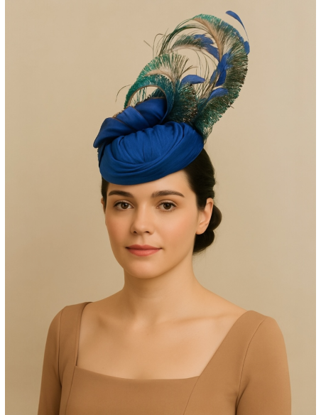 Alquilar casquete Pavo Real azul klein