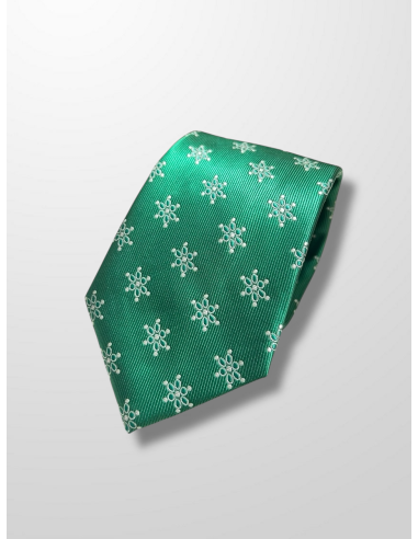 Corbata verde con mariquillas verdes