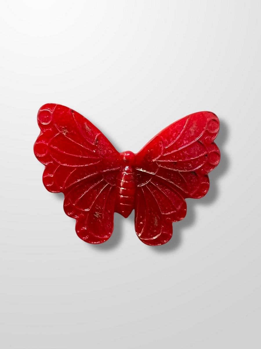 Broche mariposa resina grande