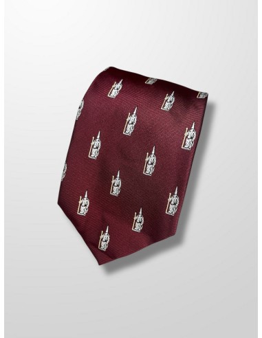 Corbata burdeos con penitentes de cola