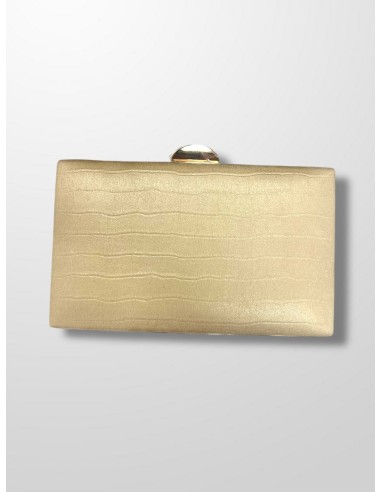 Clutch serpiente champagne