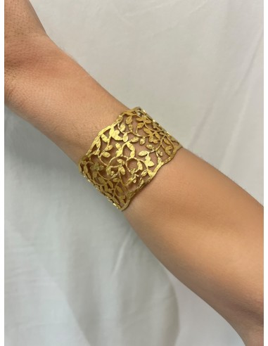 Brazalete acero dorado