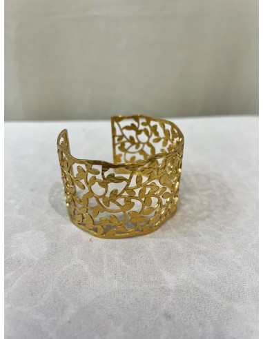 Brazalete acero dorado