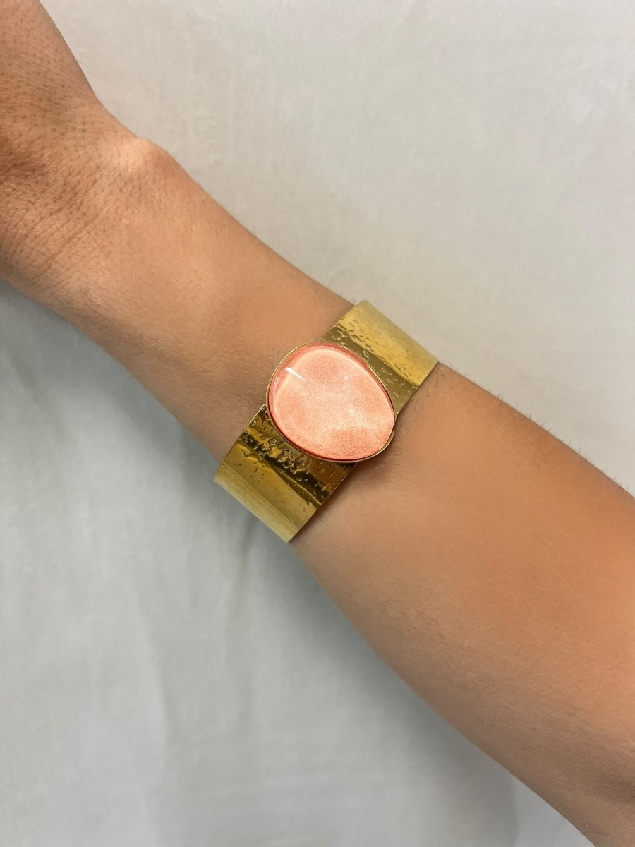 Brazalete acero piedra