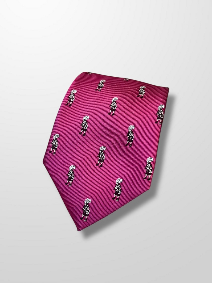 Corbata rosa armaos de la Macarena