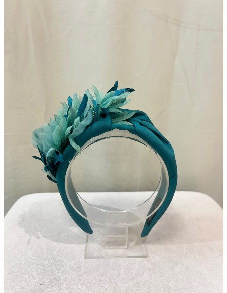 Alquilar diadema petalos verde jade