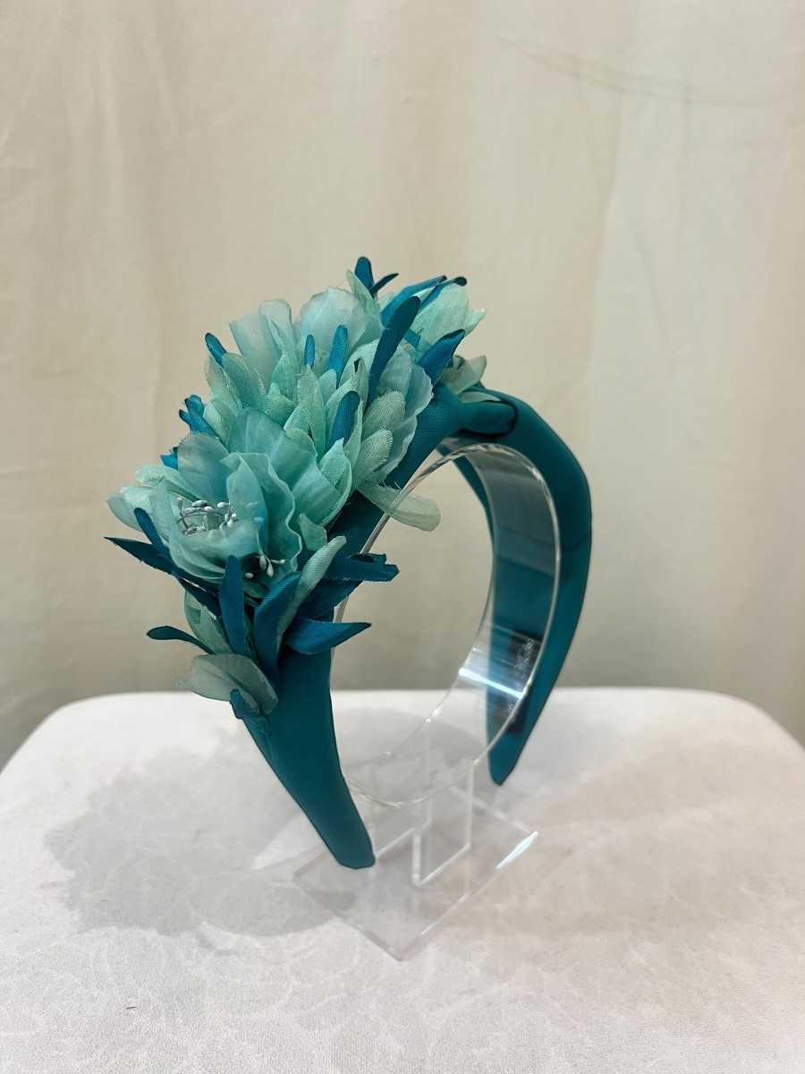 Alquilar diadema petalos verde jade