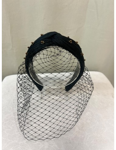 Diadema sinamay mini estrellas