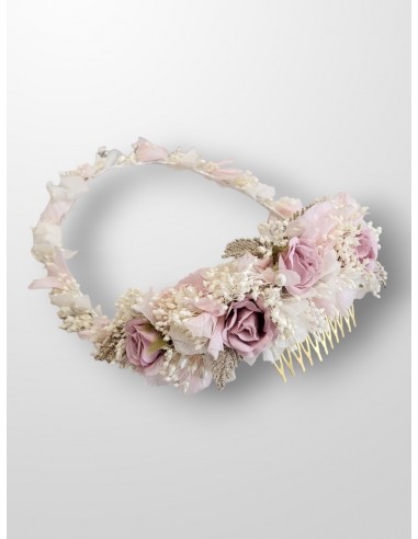 Corona de comunión rosa