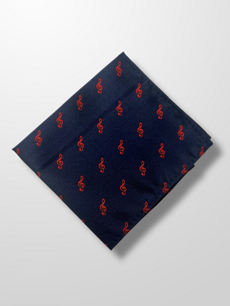 Pañuelo azul clave de sol