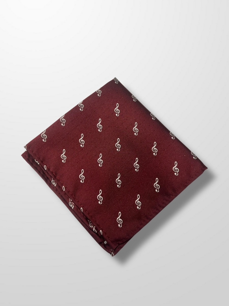 Pañuelo burdeos clave de Sol