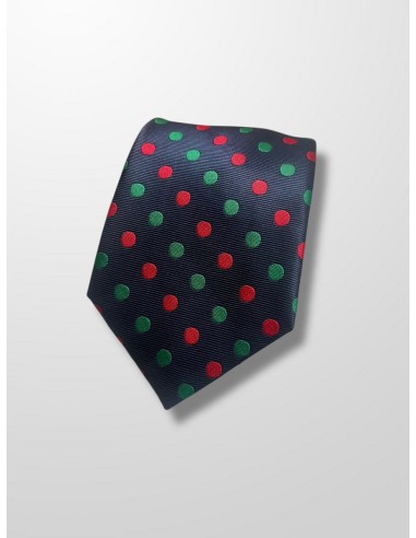 Corbata azul lunares colores