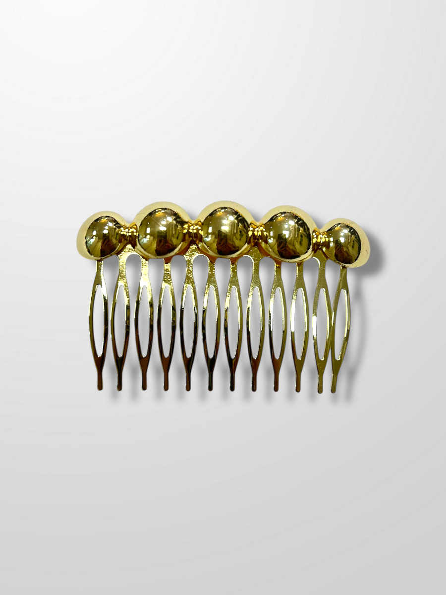 Peinecillo dorado botones