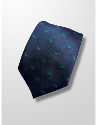 Corbata azul con perritos