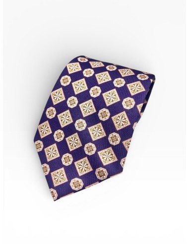 Corbata morada azulejos