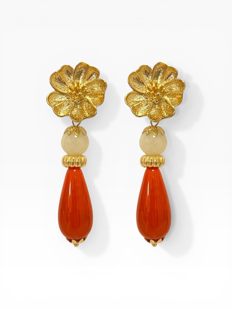 Pendientes Coral