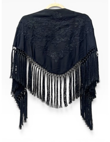 Mantoncillo monocolor negro