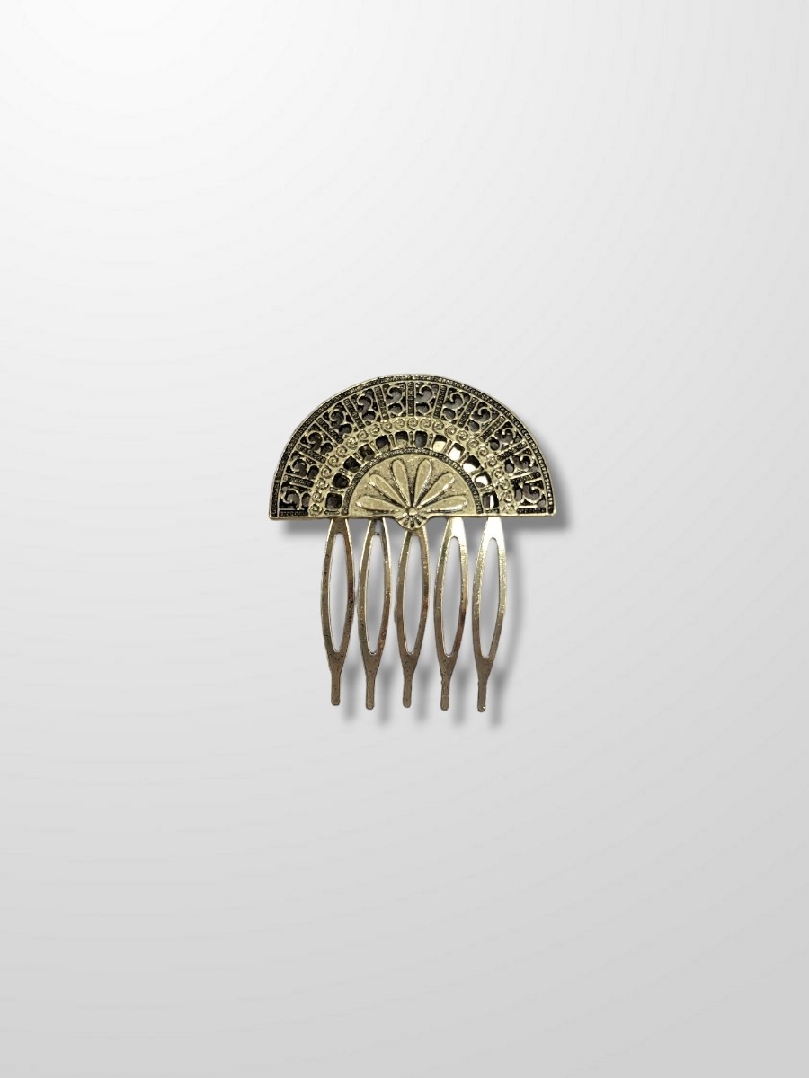 Peinecillo bronce abanico peque