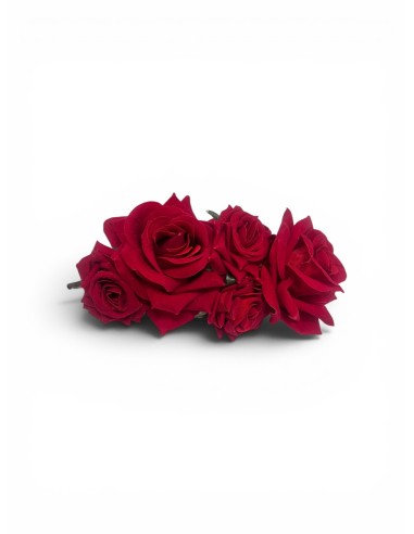 Corona rosas terciopelo