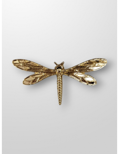 Broche dorado libelula peque