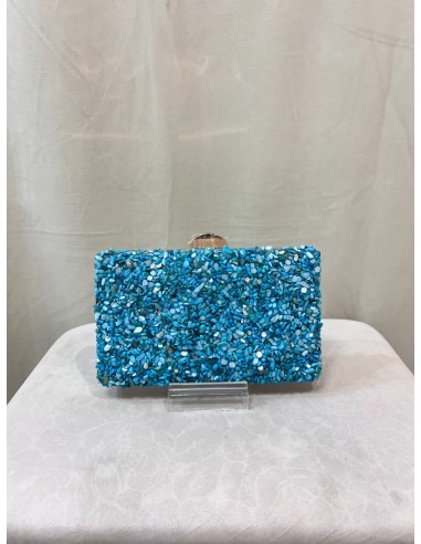 Clutch dorado con piedras