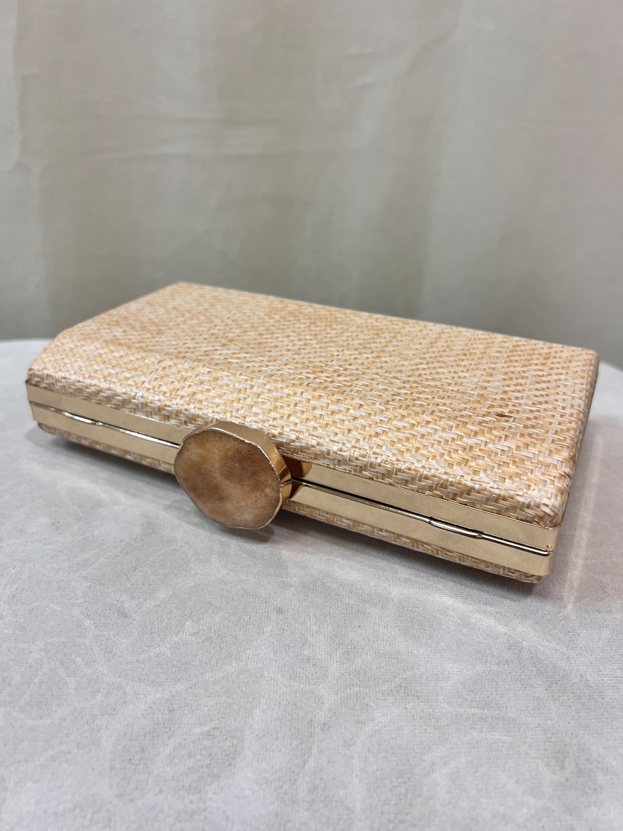 Clutch rafia agata 2
