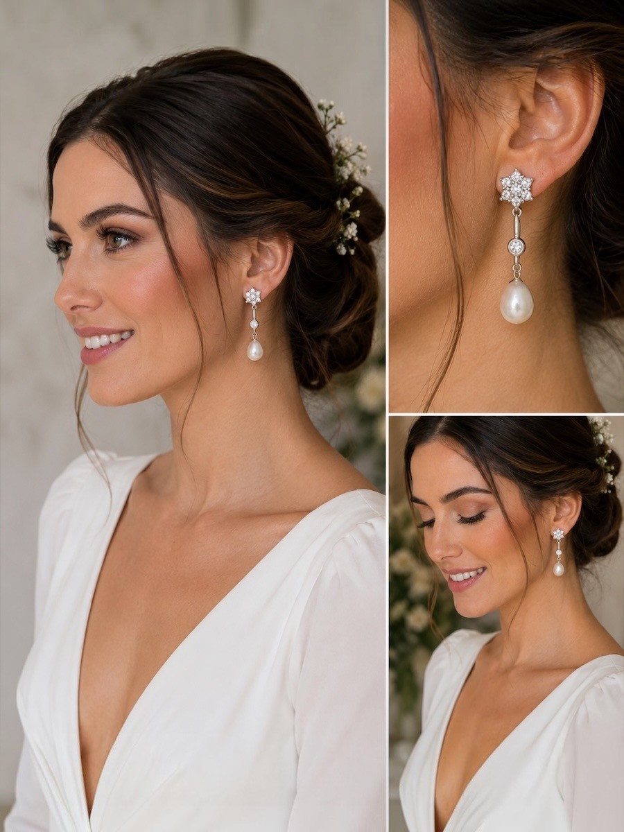 Pendientes novia Julieta 2