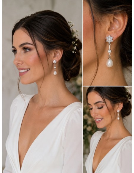 Pendientes novia Julieta