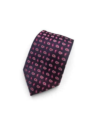 Corbata azul gotas