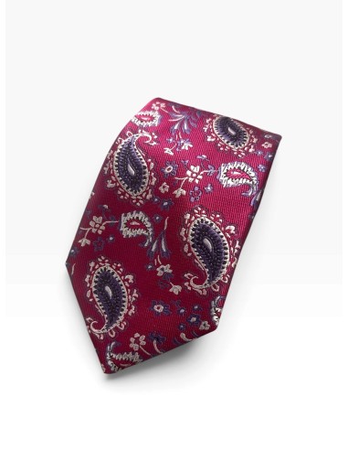 Corbata buganvilla con cachemir