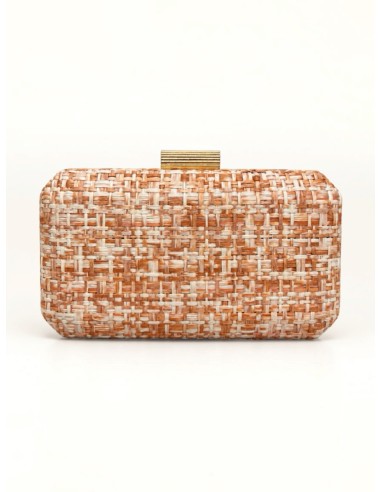 Clutch rafia trenzada