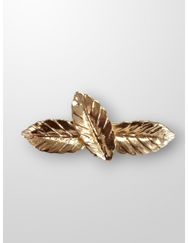 Broche dorado olivo