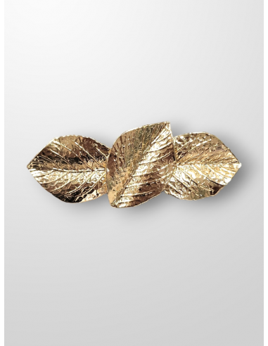 Broche dorado eucalipto