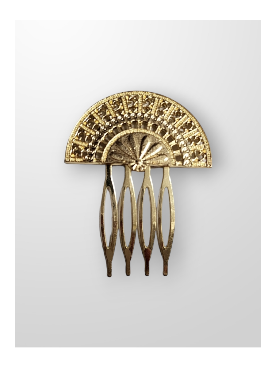 Peinecillo dorado abanico peque