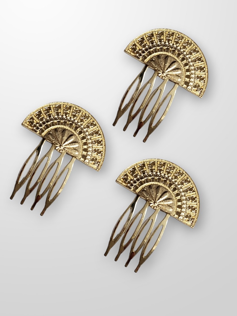 Peinecillo dorado abanico peque 2