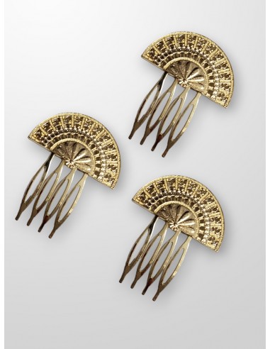 Peinecillo dorado abanico peque