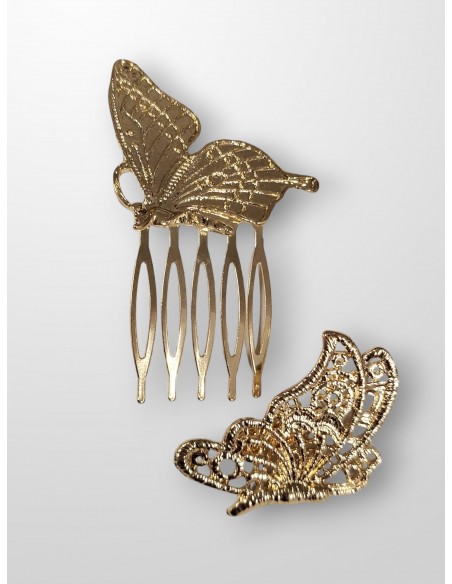 Peinecillo dorado mariposa lateral