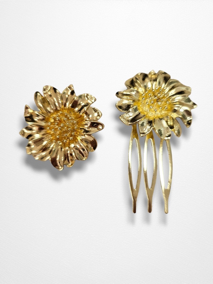 Peinecillo dorado girasol 2
