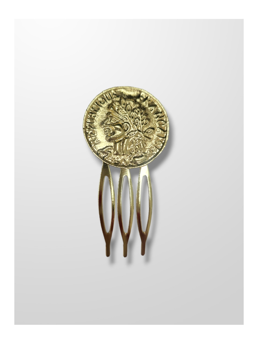 Peinecillo dorado moneda peque