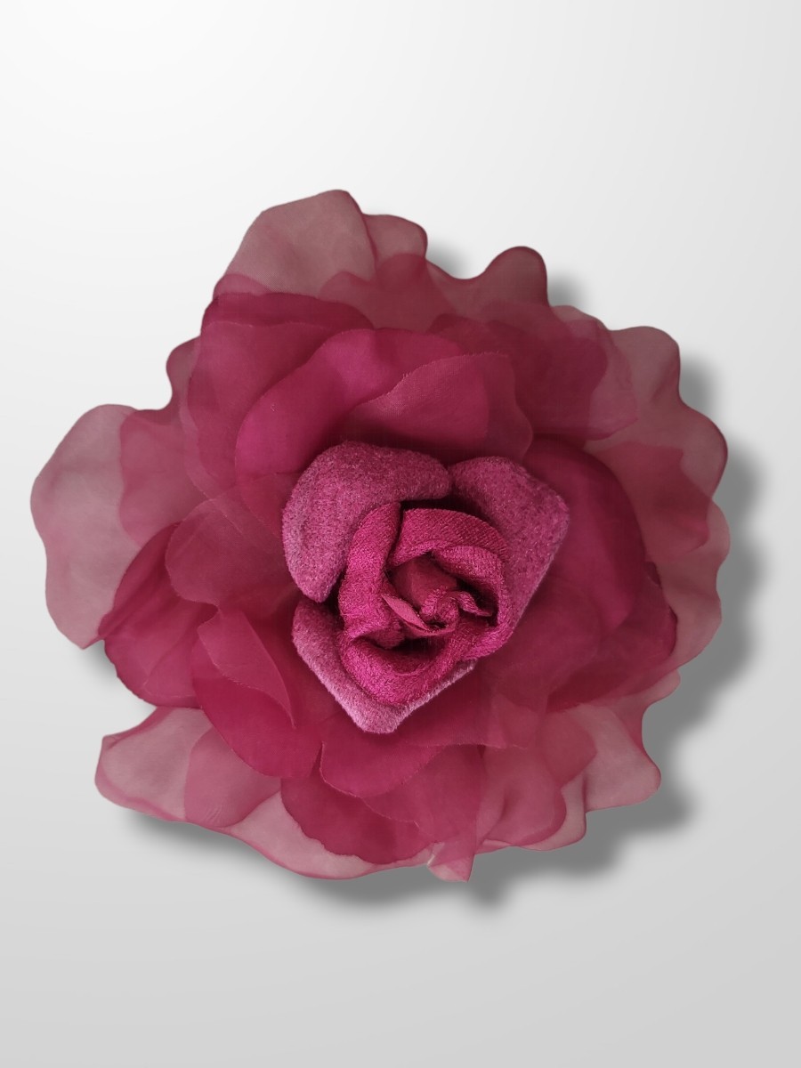 Rosa de seda 17 cm