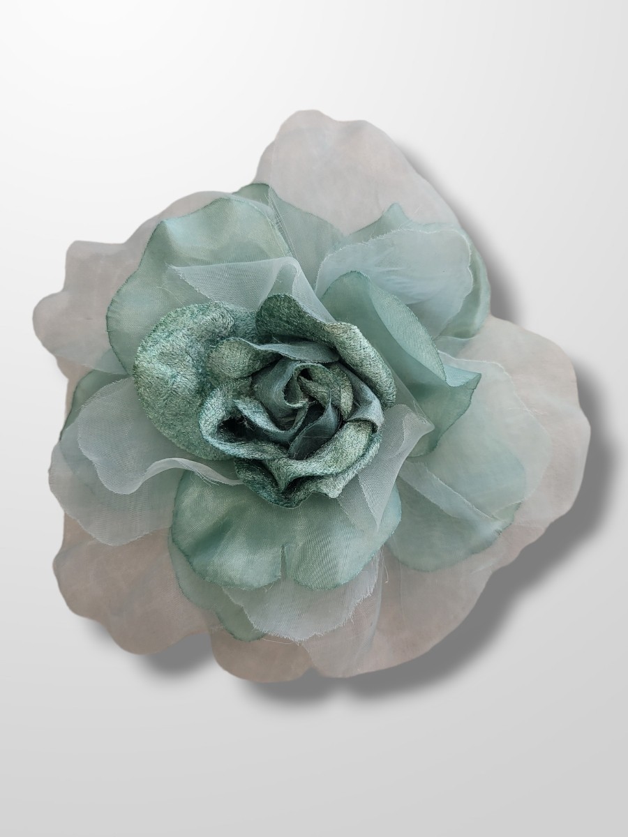 Rosa de seda 17 cm 2