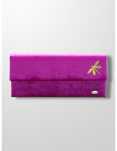 Cartera terciopelo buganvilla